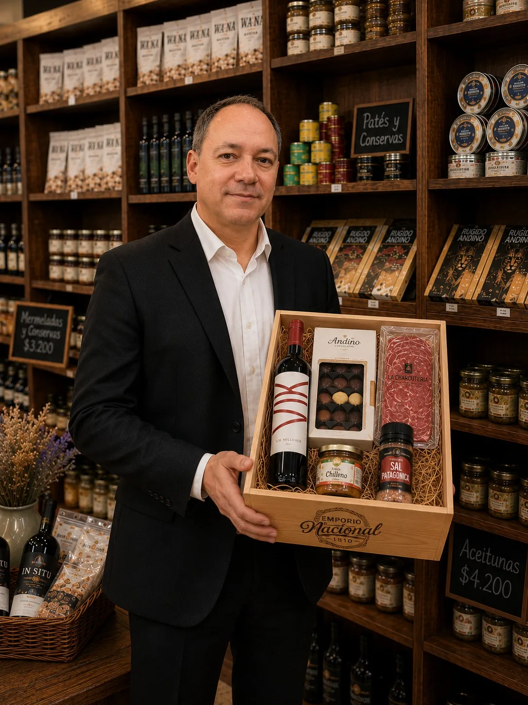 Entrega de una caja gourmet corporativa